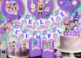 Fiesta K-pop Huntrix: imprimibles inspirados en K-pop Demon Hunters