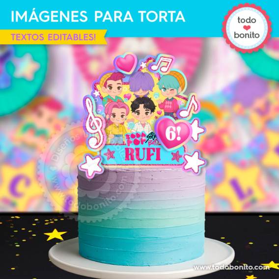 Imágenes para torta Saja Boys Soda Pop (cake toppers)