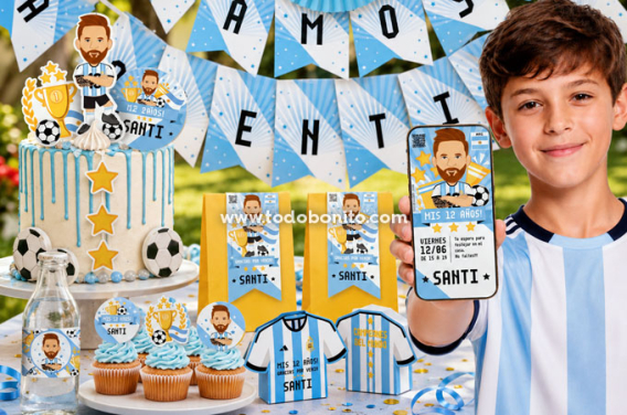 Cumpleaños Messi Selección Argentina: ideas imprimibles para una fiesta futbolera